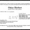 Herbert Oskar 1912-1968 Todesanzeige